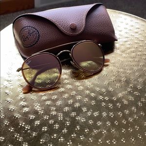 Round double bridge ray bans